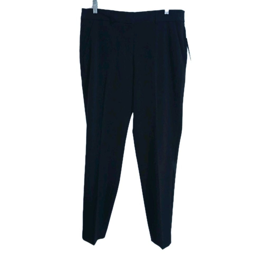 Tahari Alanis Pants 10 Black M282D207 Women Minimalist Work Capsule Wardrobe